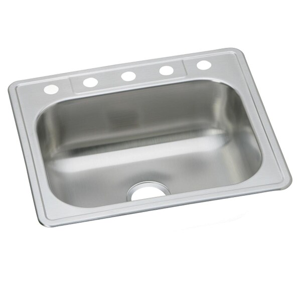 Dayton Stainless Steel 25 X 22 X 8-1/16 Single Bowl Top Mount Sink